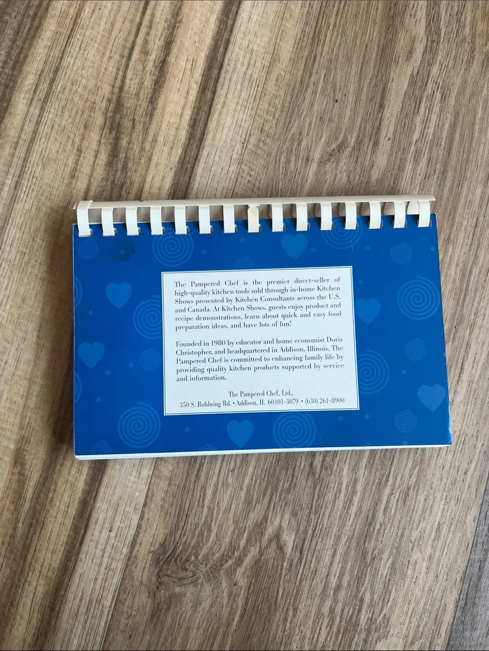 The Pampered Chef Recipes from the Heart Cookbook - Blue